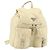 PRADA Backpack Nylon Ivory Silver Auth ka2156 Silvery Cream