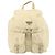 PRADA Backpack Nylon Ivory Silver Auth ka2156 Silvery Cream - view 13