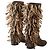 Autre Marque Botas de Ante Marrón con Flecos Santoni Castaño - vista 3