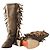 Autre Marque Botas de Ante Marrón con Flecos Santoni Castaño - vista 9