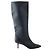 Autre Marque Botas de cuero negro Casadei