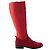 Autre Marque Botas de pelo de poni rojas Philosophy Alberta Ferretti