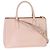 Prada Tote Galleria Mediano de Doble Cierre en Saffiano Lux Beige - vista 2