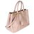 Prada Tote Galleria Mediano de Doble Cierre en Saffiano Lux Beige - vista 4