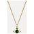 Vivienne Westwood Colar com Pingente Reina Dourado Verde - vista 2