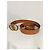 J.Crew Ceinture en cuir marron boucle ovale doré - vue 3