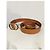J.Crew Ceinture en cuir marron boucle ovale doré - vue 4