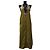 Vestido trapezoide Bottega Veneta de algodón caqui
