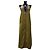 Vestido trapezoide Bottega Veneta de algodón caqui - vista 11