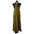 Vestido trapezoide Bottega Veneta de algodón caqui - vista 12