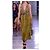Vestido trapezoide Bottega Veneta de algodón caqui - vista 14