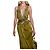 Vestido trapezoide Bottega Veneta de algodón caqui - vista 20