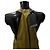 Vestido trapezoide Bottega Veneta de algodón caqui - vista 6