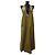 Vestido trapezoide Bottega Veneta de algodón caqui - vista 7
