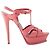 Sandali T-Strap in pelle Yves Saint Laurent Rosa