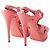 Sandali T-Strap in pelle Yves Saint Laurent Rosa - vista 3