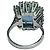 Autre Marque Anillo Topacio azul y orla de brillantes ORO BLANCO 18K - vista 3