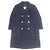 Hermès Cappotto in pelle di agnello parziale Hermes Chester Rosso Blu