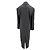 Autre Marque Blazer largo gris rayado "Ido" en lana - vista 2