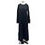 Autre Marque Langes Kleid aus schwarzer Wolle