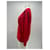 Autre Marque Roter Wollpullover mit V-Ausschnitt  - Ansicht 4