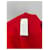 Autre Marque Roter Wollpullover mit V-Ausschnitt  - Ansicht 5