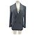 Autre Marque Blazer gris rayado con hombreras de lana