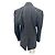 Autre Marque Blazer gris rayado con hombreras de lana - vista 2