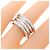 Bulgari Anello B.zero1 3 bande in oro bianco 18K Bvlgari - vista 3
