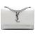 Cartera con cadena Monogram Sunset en cuero gris con estampado de cocodrilo de Saint Laurent