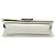 Chanel Bianco Vecchio Medio Chevron Pelle di Agnello e PVC Iridescente Boy Flap Crudo - vista 3
