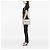 Chanel Bianco Vecchio Medio Chevron Pelle di Agnello e PVC Iridescente Boy Flap Crudo - vista 7