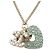 Collana pendente a forma di cuore e logo CC in strass placcato oro di Chanel D'oro - vista 3