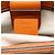 Bamboo Bolsa shopper média em couro de bezerro laranja com bambu Gucci - vista 6