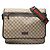 Borsa a tracolla Gucci GG Supreme Web marrone Beige
