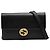 Gucci Black Dollar Kalbsleder Interlocking G Wallet on Chain Schwarz