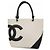 Chanel Cambon Tote Tasche Schwarz Weiß