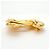 Timeless Spilla Matelassé Coco Mark di Chanel D'oro - vista 3