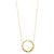 Autre Marque 4°C Circle Diamant-Halskette Golden - Ansicht 2
