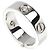 Cartier 18K Weißgold Love Halb-Diamant Bandring - Ansicht 2