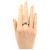 Cartier 18K Weißgold Love Halb-Diamant Bandring - Ansicht 7