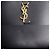 Mini borsa a spalla verticale Saint Laurent Nero - vista 6
