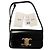 Borsa a mano Saint Laurent Triomphe Long in pelle nera Nero