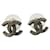 Orecchini in strass Chanel Coco Mark Argento  - vista 2