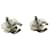 Orecchini in strass Chanel Coco Mark Argento  - vista 3
