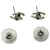 Orecchini in strass Chanel Coco Mark Argento  - vista 4