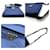 Borsa a Spalla Triangle in Nylon Prada Blu - vista 3