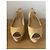 Sandali con zeppa Jimmy Choo in pelle verniciata beige - vista 2