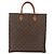 Louis Vuitton Sac Plat Monogram MM Braun