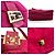 Borsa a mano Fendi Mamma Bucket in suede rosa e rosso - vista 4